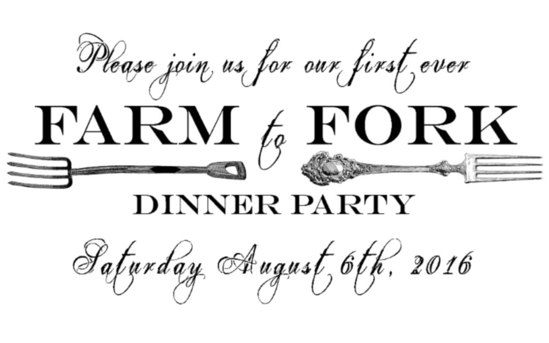 Hollis Farm to Fork Dinner Party