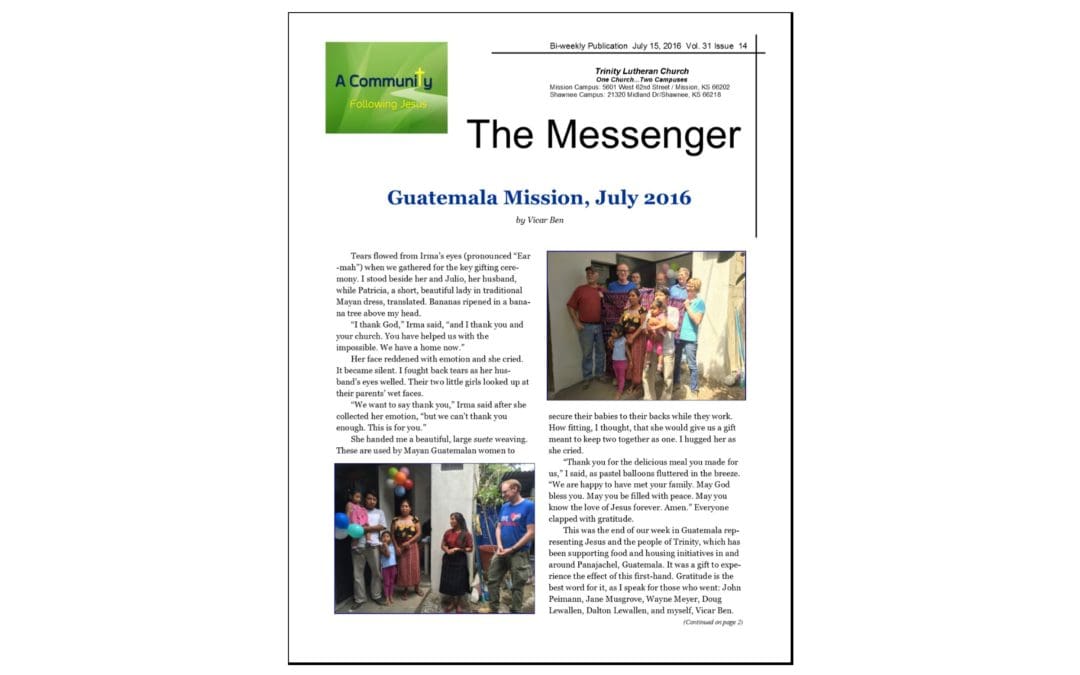 July 15, 2016 Messenger