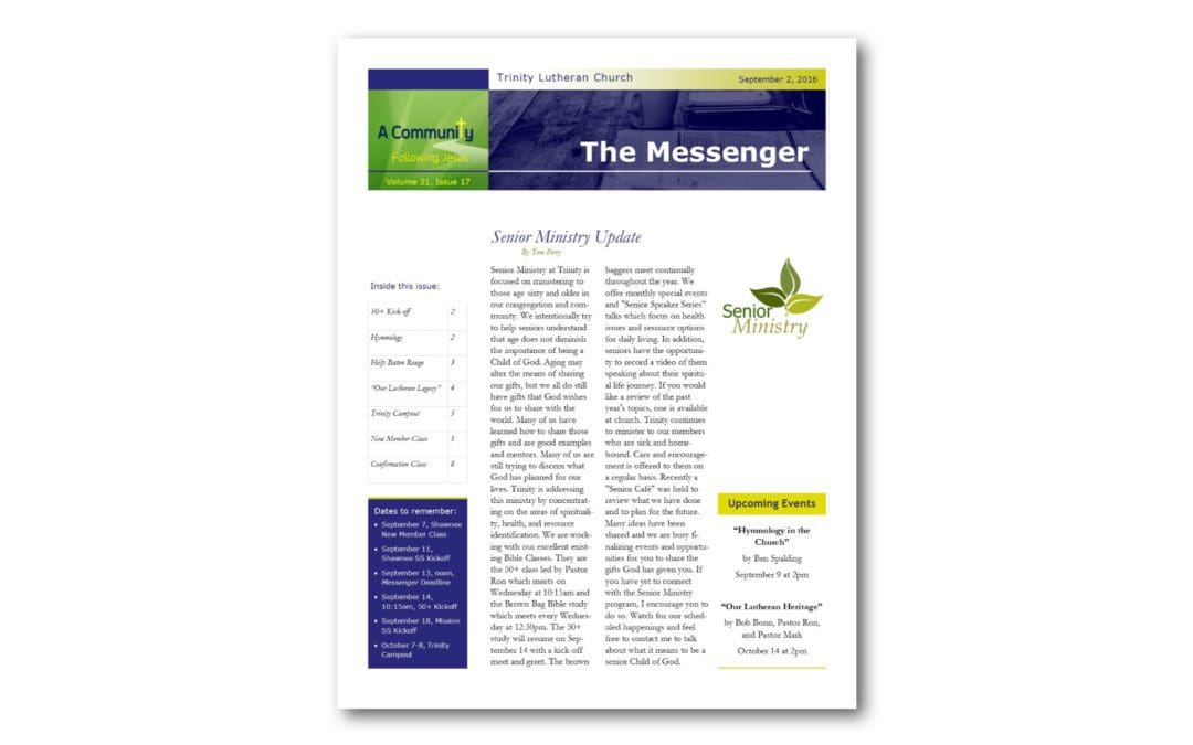 September 2, 2016, Messenger