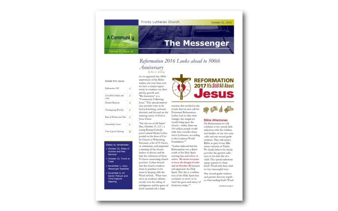 October 21, 2016, Messenger