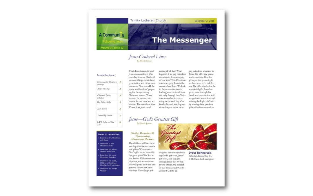 December 2, 2016, Messenger