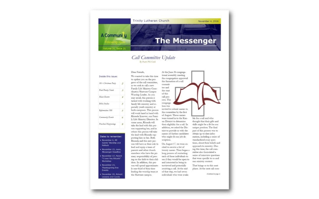 November 4, 2016, Messenger