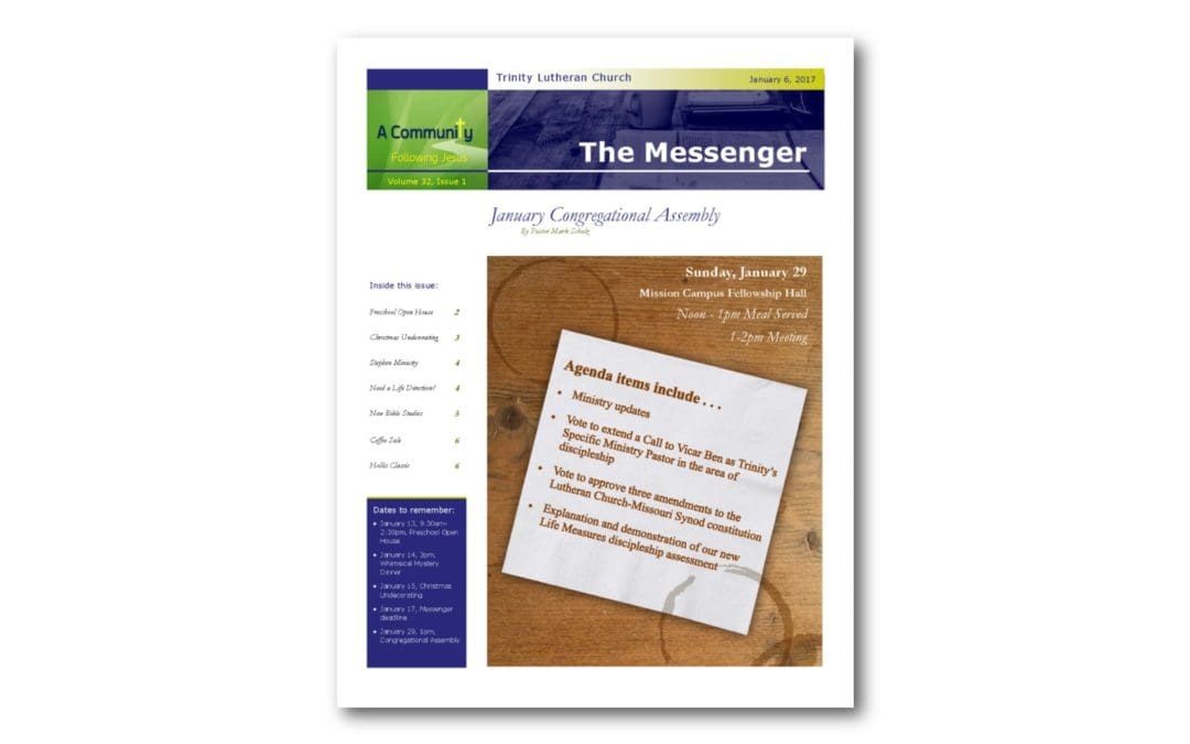 January 6, 2017, Messenger