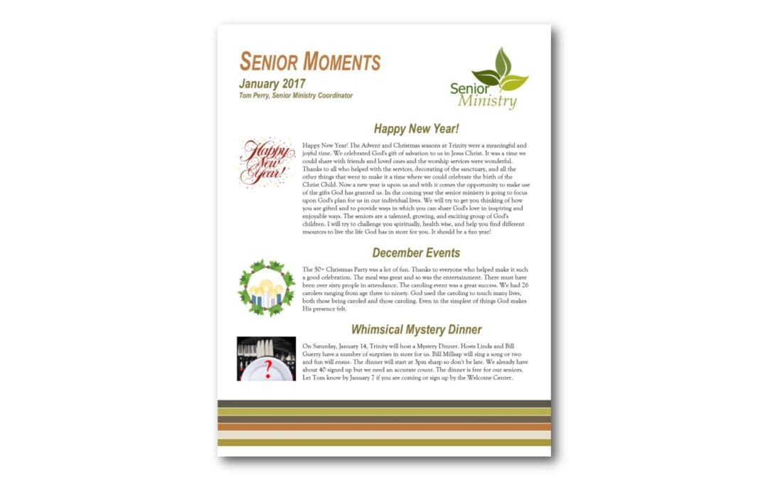 January 2017 Senior Moments