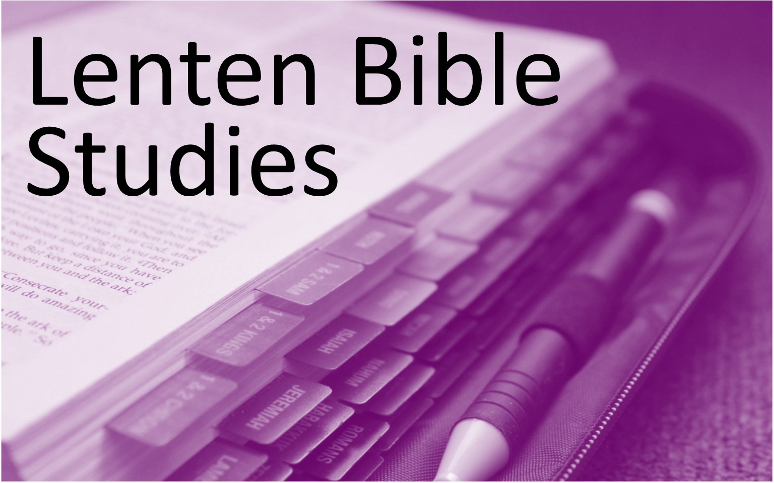 Bible Studies During Lent