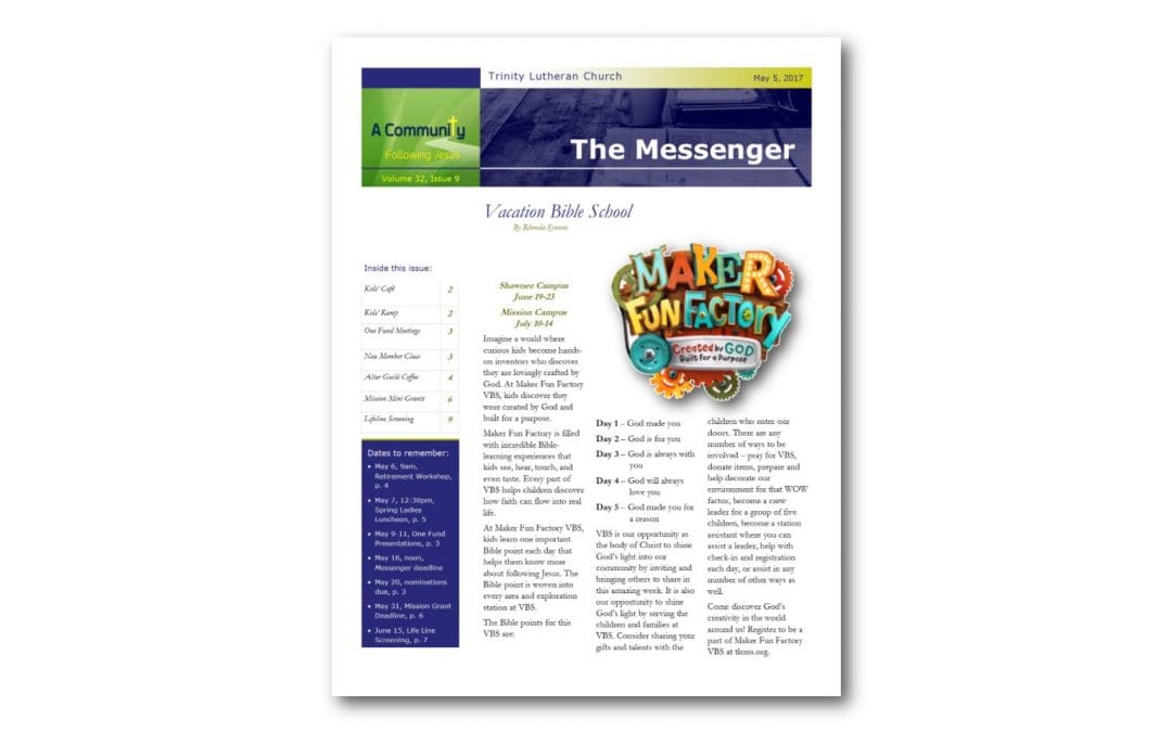 May 5, 2017, Messenger