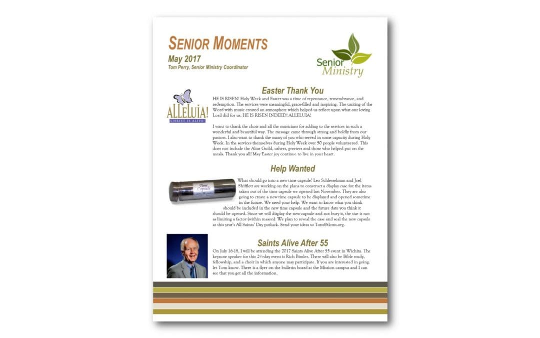 May 2017 Senior Moments