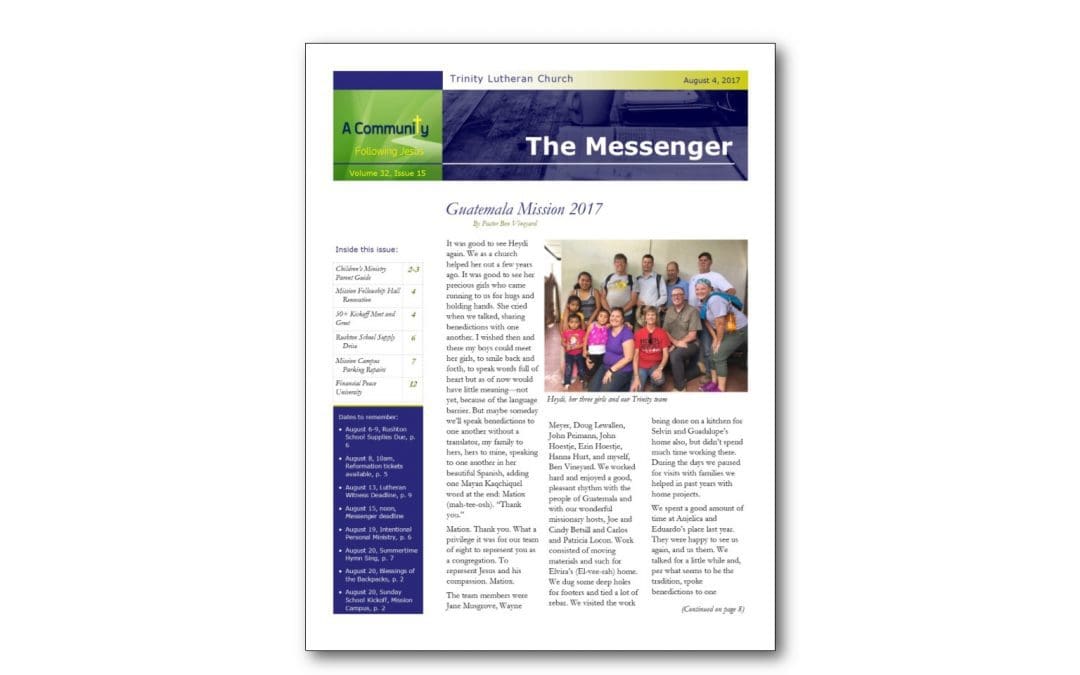 August 4 Messenger