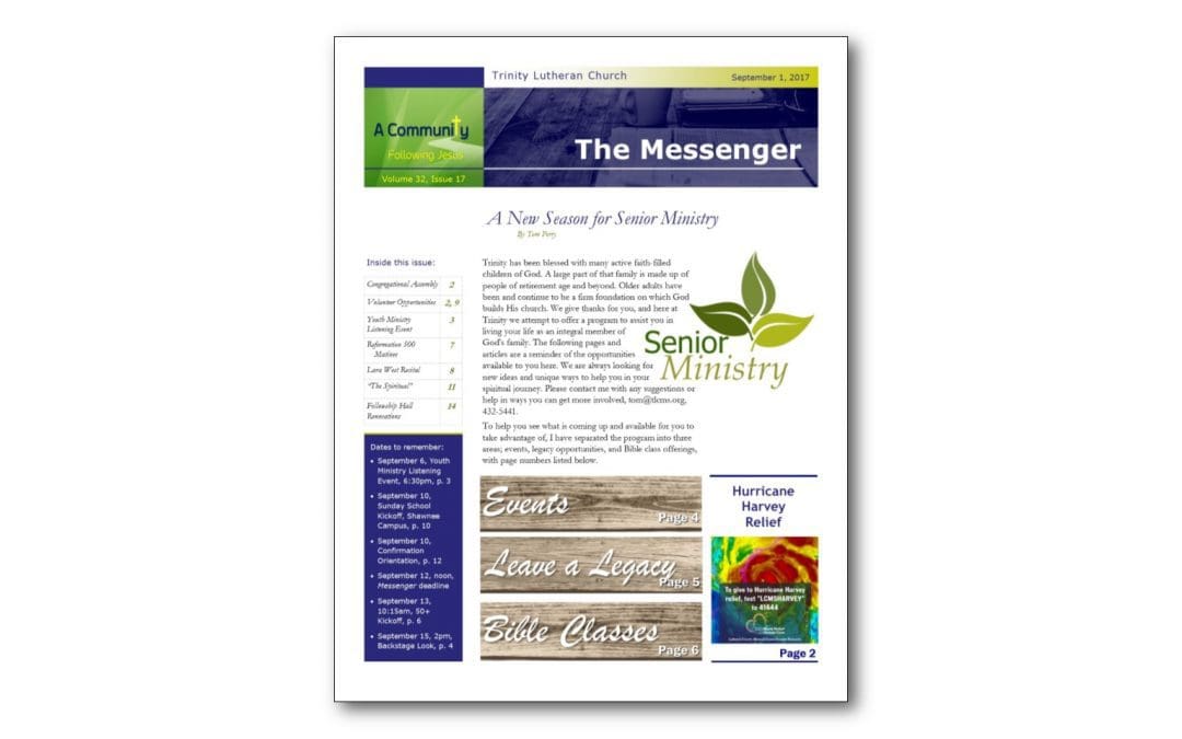 September 1 Trinity Messenger