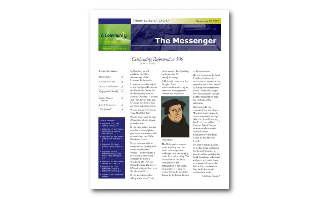 September 15 Trinity Messenger