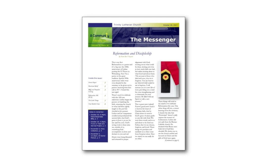 October 20 Trinity Messenger