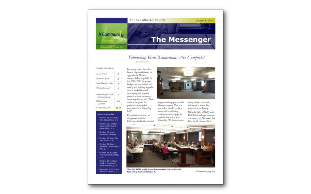 October 6 Trinity Messenger