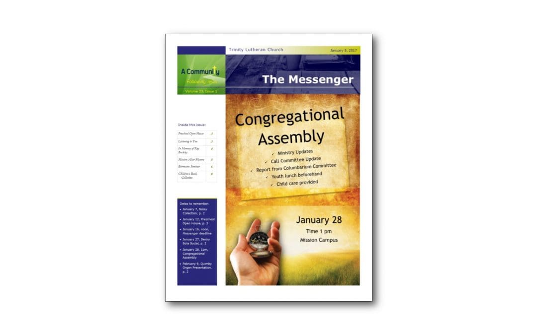 January 5 Trinity Messenger