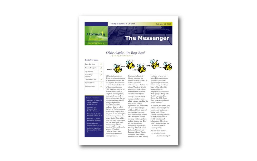 February 16 Trinity Messenger