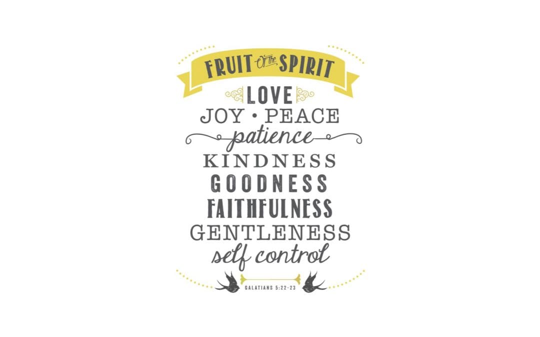 New Class: “A Deeper Look at the Fruit of the Spirit”