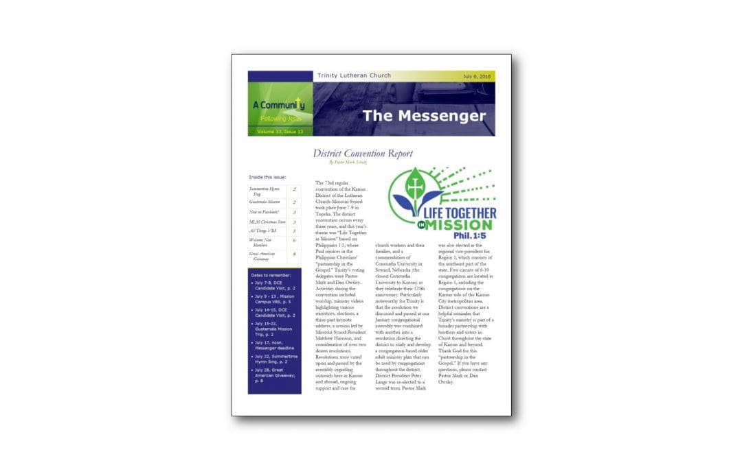 July 6 Trinity Messenger