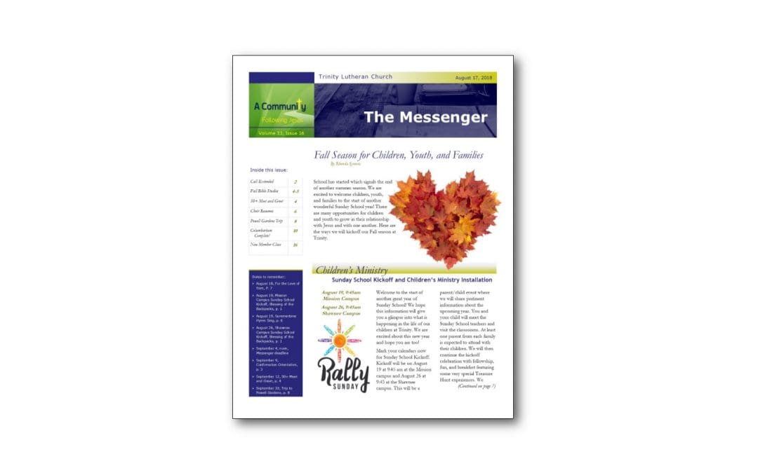 August 17 Trinity Messenger