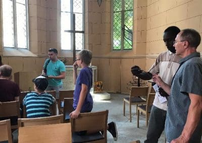 A nice chat afterwards with some of the Rwandans that were interested in the English Ministry!