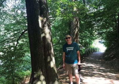 The hike up is sometimes a bit steep.