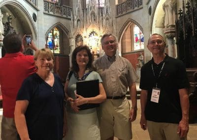 This brother and sister were with the choir and live in the Chicago area. They were raised in Paola, KS, and were members of First Lutheran.