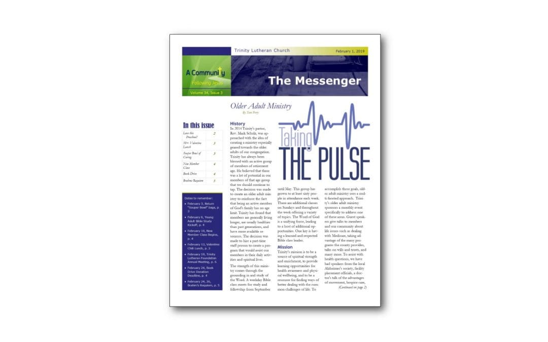 February 1 Trinity Messenger