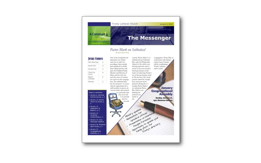 January 4 Trinity Messenger