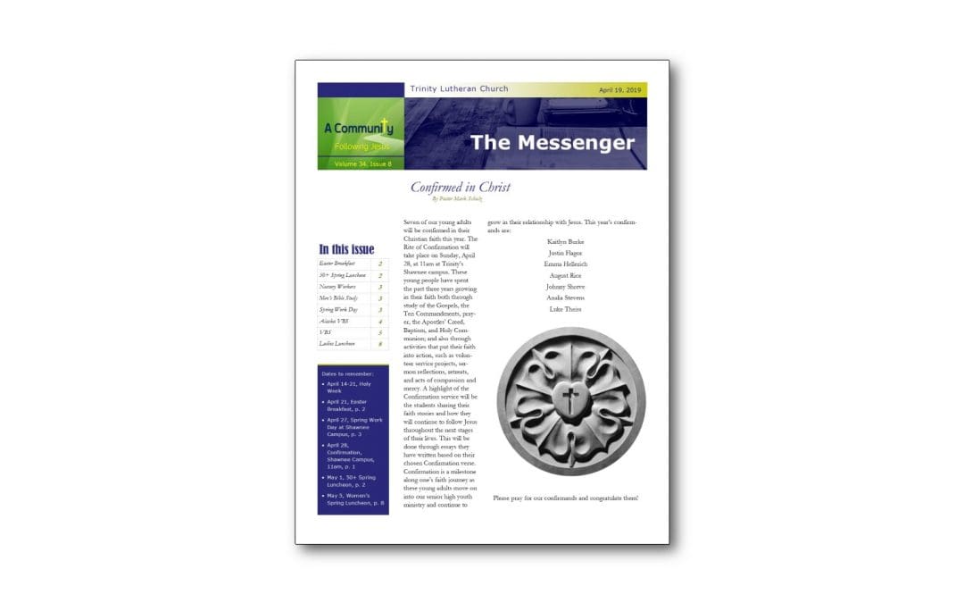April 19 Trinity Messenger