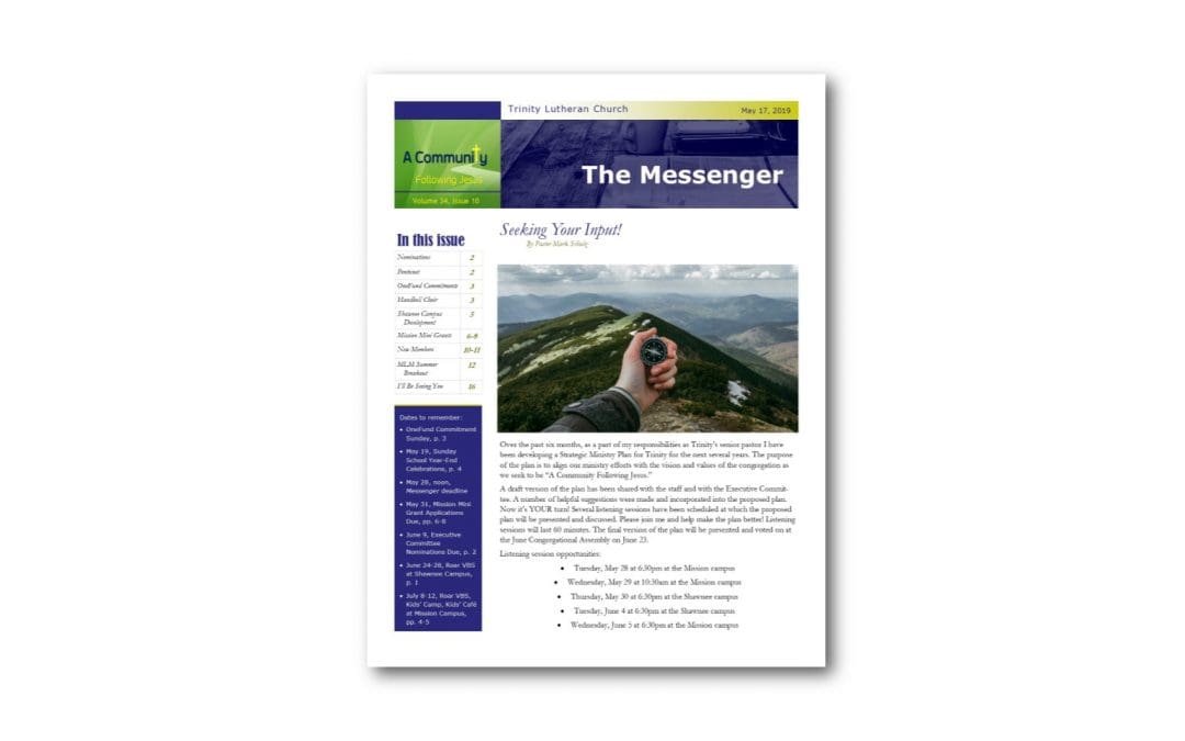 May 17 Trinity Messenger