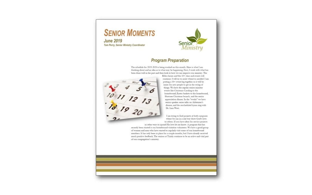 Senior Moments June Newsletter