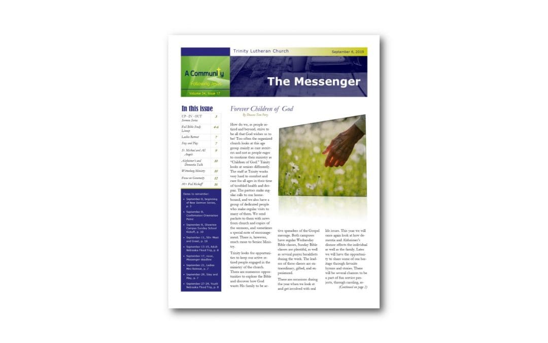 September 6 Trinity Messenger