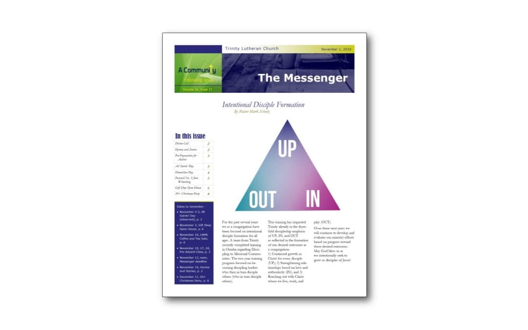 November 1 Trinity Messenger
