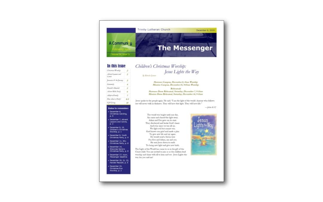 December 6 Trinity Messenger