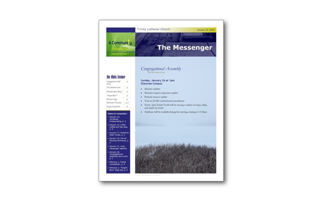 January 10 Trinity Messenger