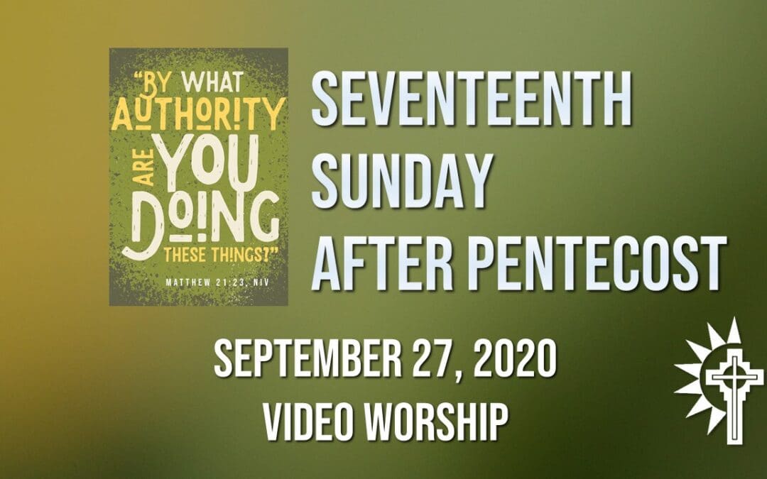 Sunday Worship – September 27