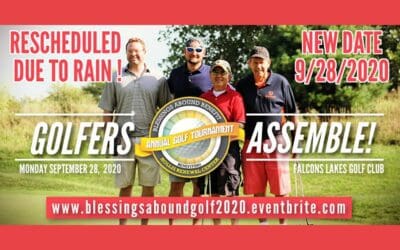 Blessings Abound Golf Outing Rescheduled