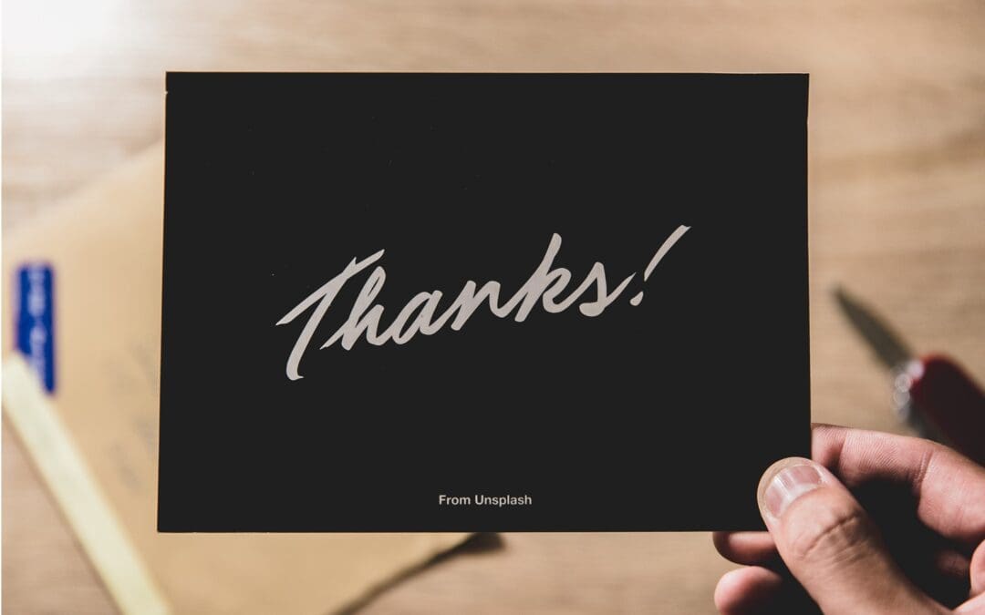 Thank You from Martha Macher