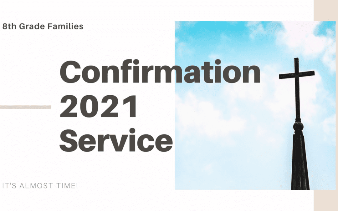 Confirmation 2021 Service