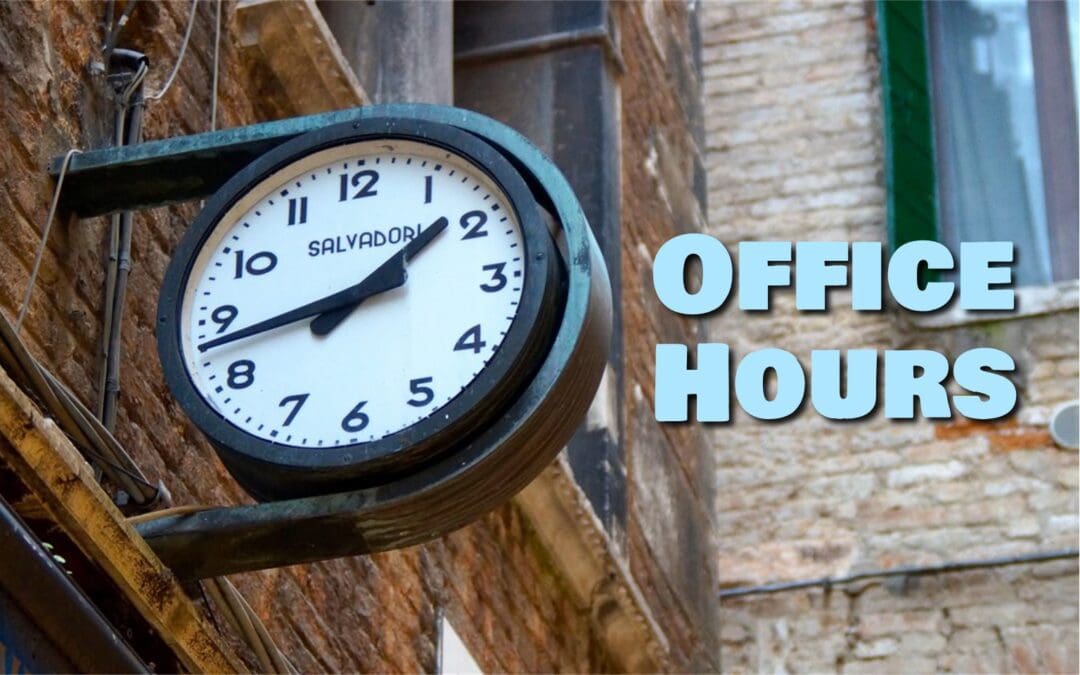 Office Hours Update