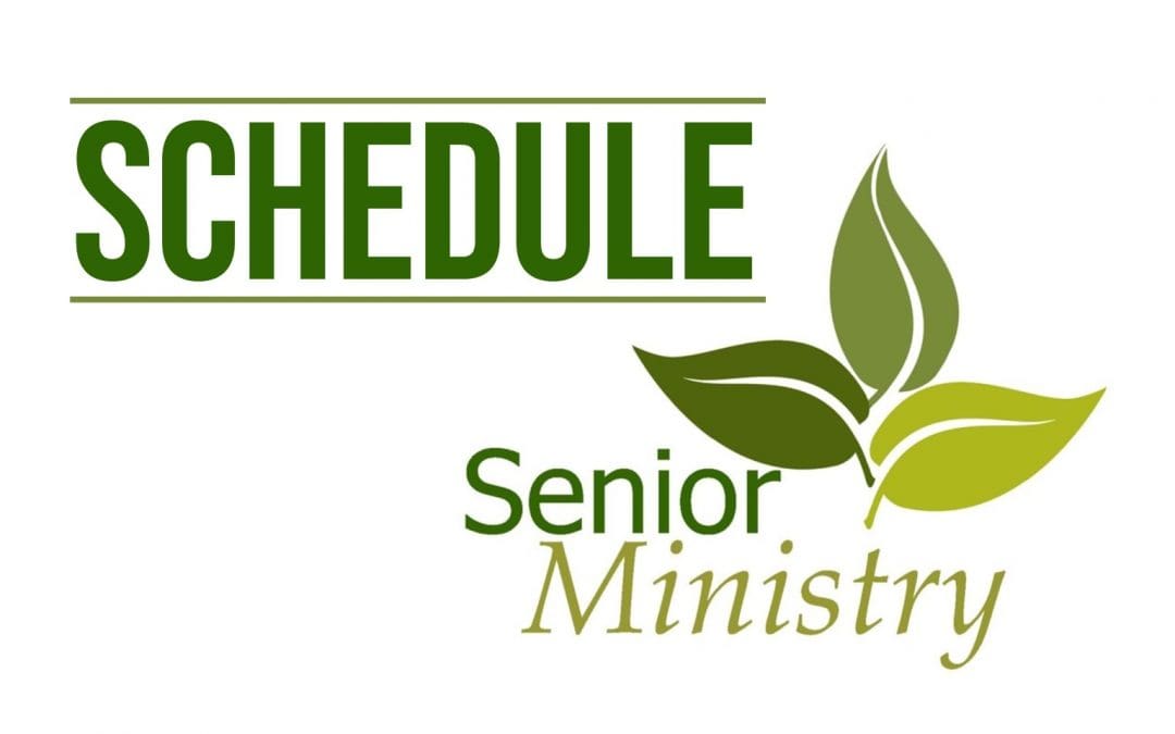 Senior Ministry 2021-2022 Schedule