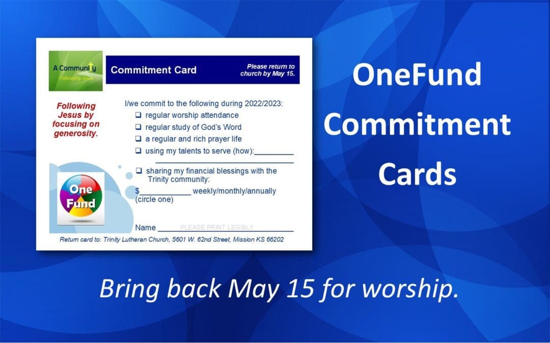 OneFund Commitment Cards