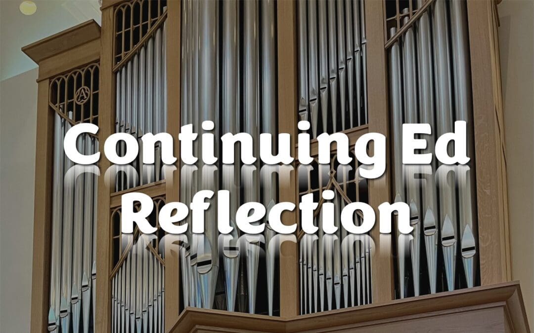 Continuing Education Reflection by Lara West