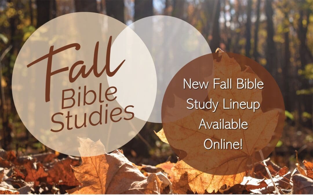 Fall Bible Study Lineup