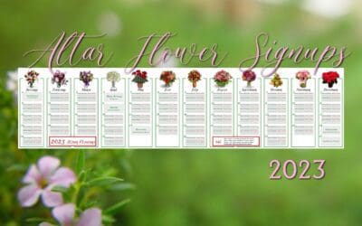 2023 Altar Flower Sign-Ups – Mission Campus