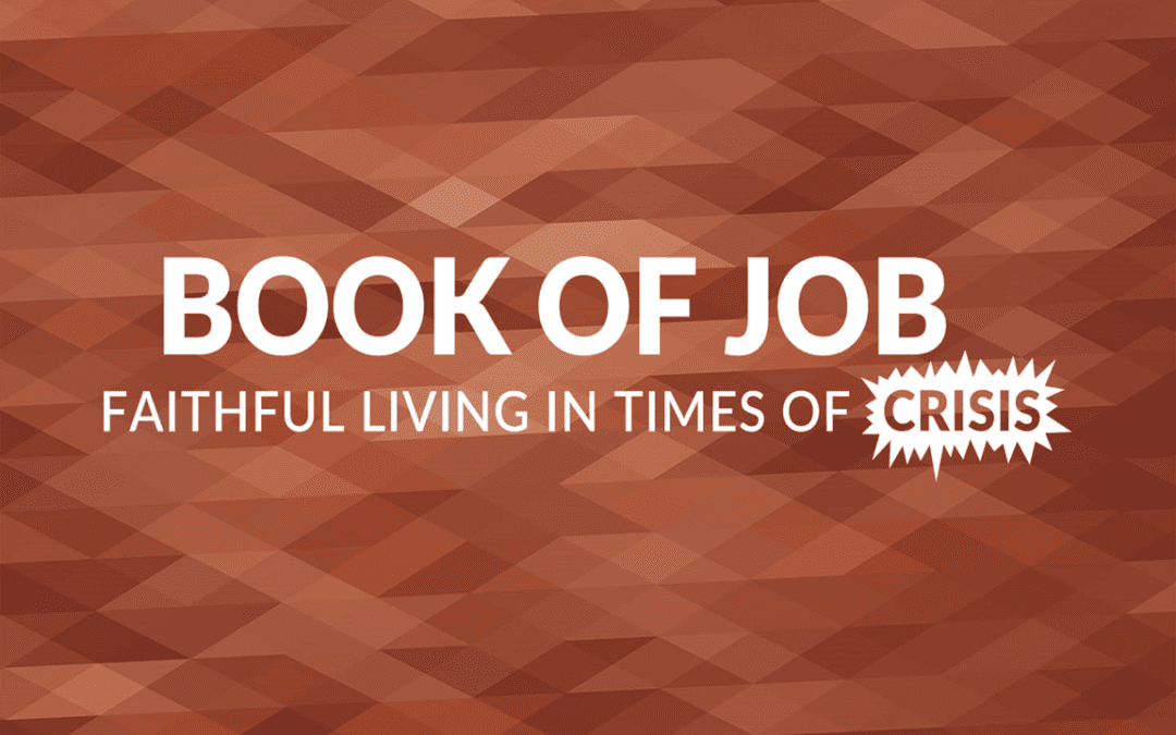 Monday Morning Bible Class New Topic: Job