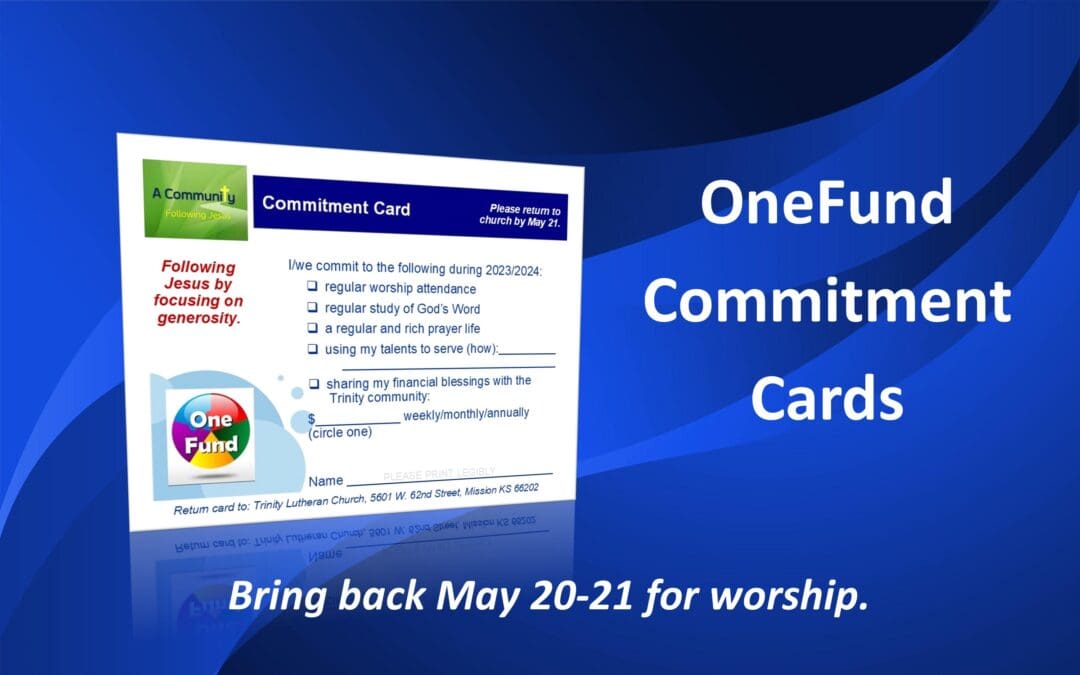 OneFund Commitment Cards Distributed