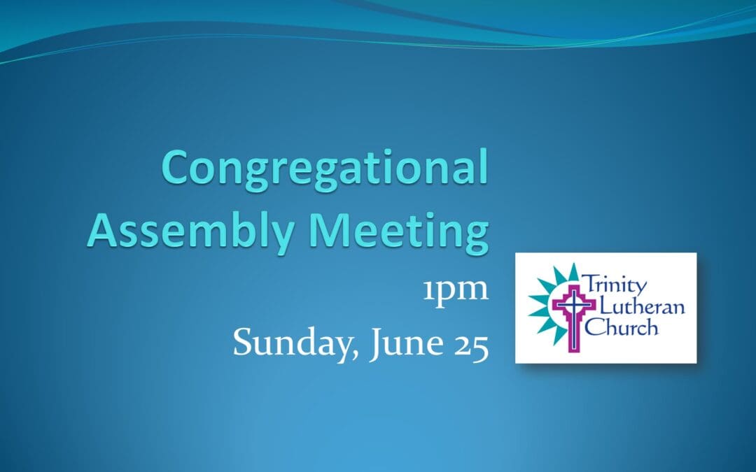 Recap of June Congregational Assembly