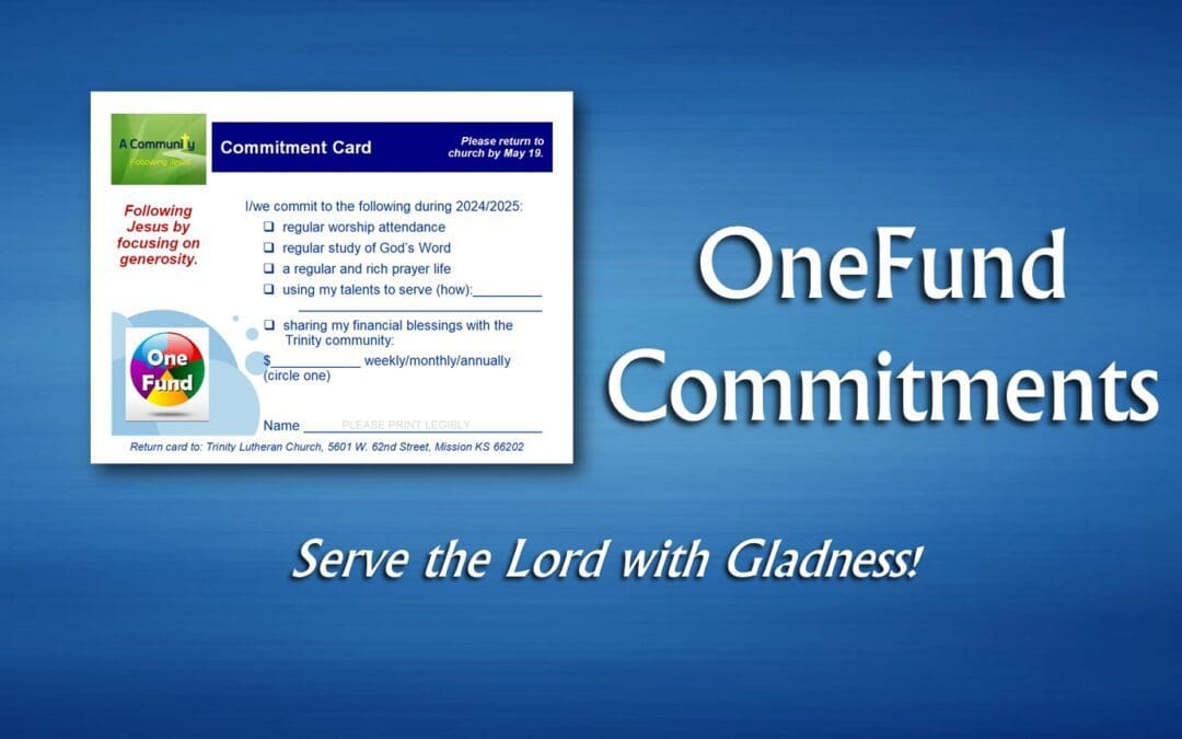 OneFund Commitments – It’s Not Too Late!