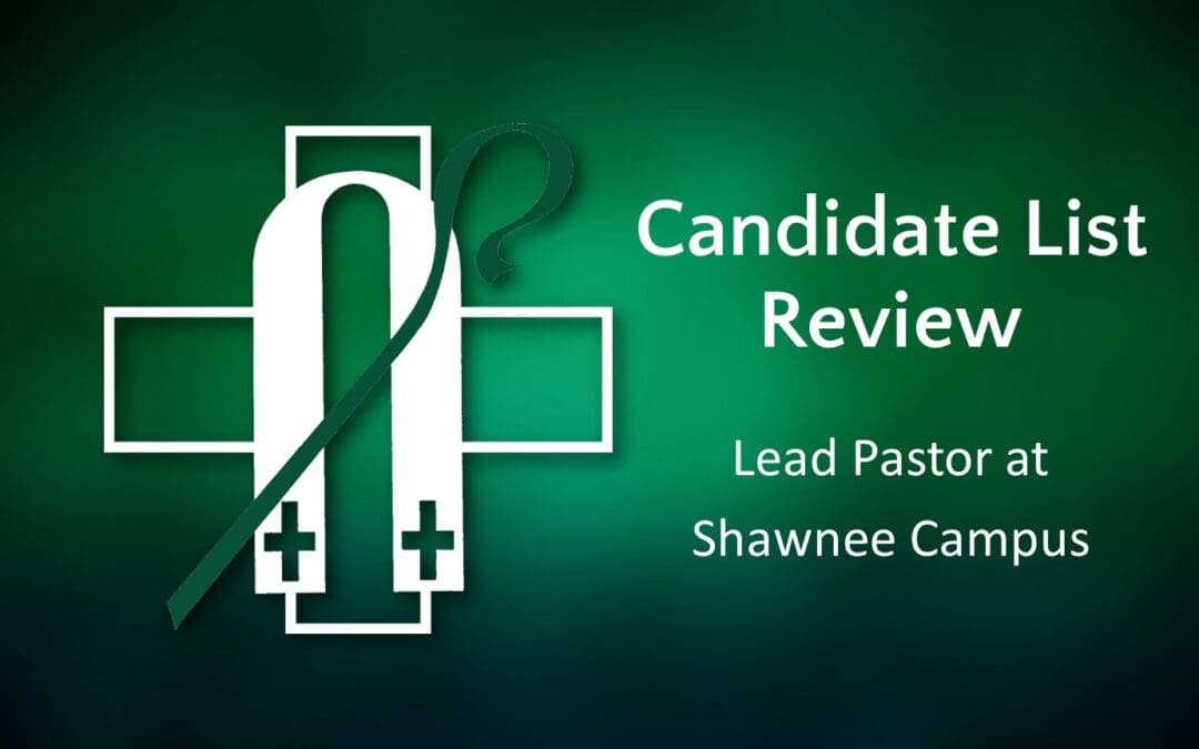 Shawnee Lead Pastor June 27 Call Committee Update