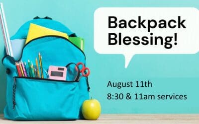 Blessing of the Backpacks
