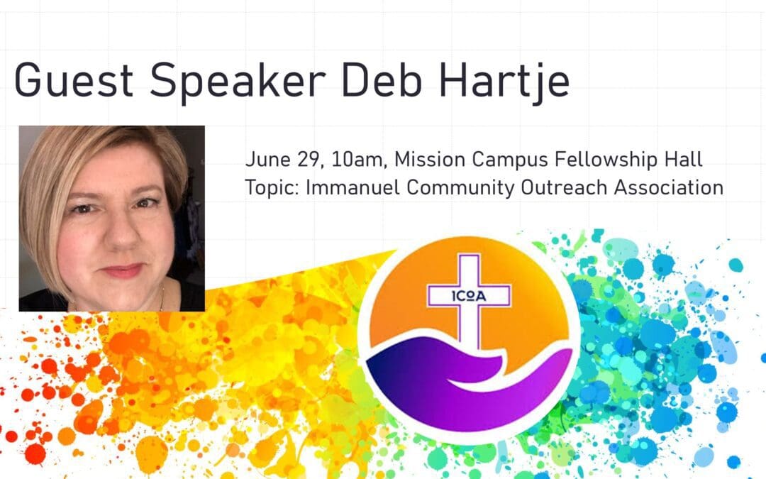 Guest Speaker Deb Hartje June 29